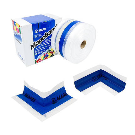 Стрічка гідроізоляційна Mapei Mapeband 12 см X 10 м, фото 2