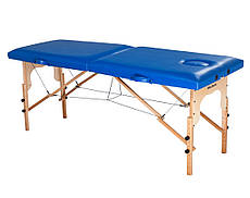 Стіл для масажу складаний з натурального дерева 70 см (Синій, Фіолетовий, Чорний)