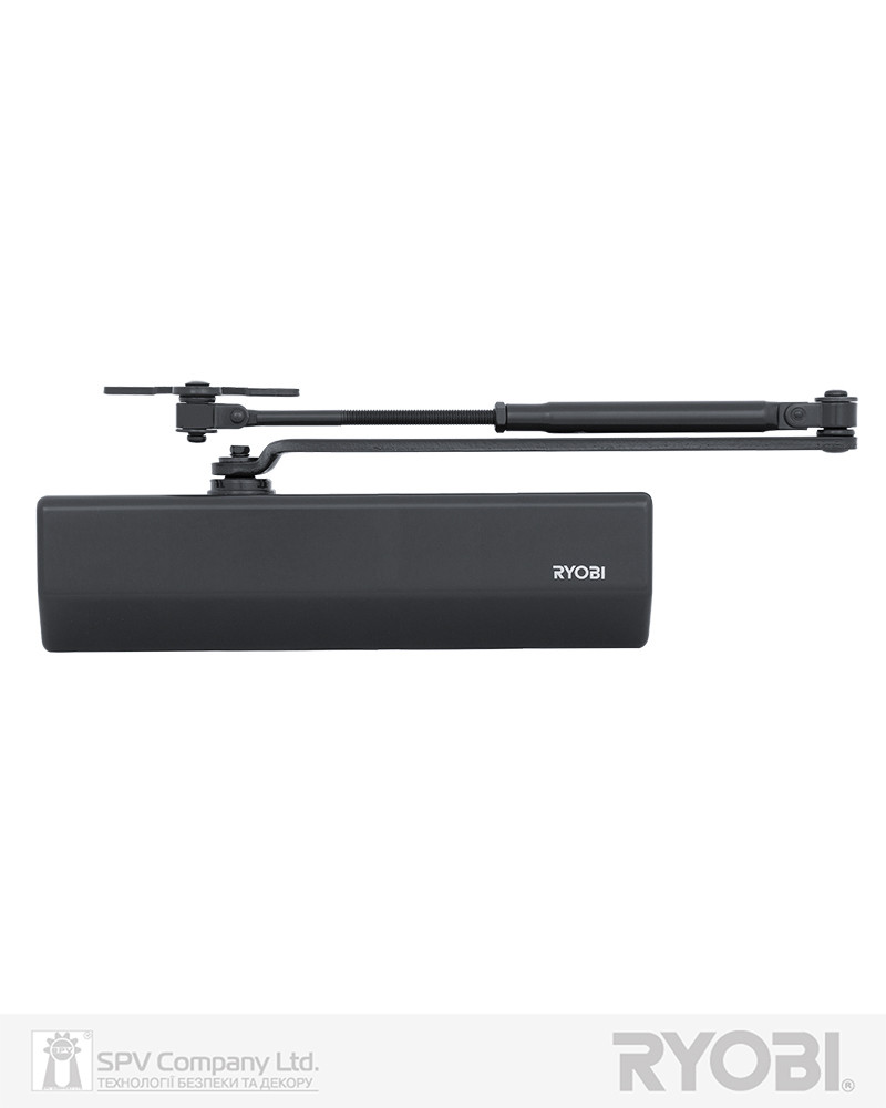 Протипожежний дверний довідник RYOBI 2000 D-2055V GREY_ANTHRACITE BC UNIV_ARM EN_3/4/5 до_100 кг 1250 мм FIR