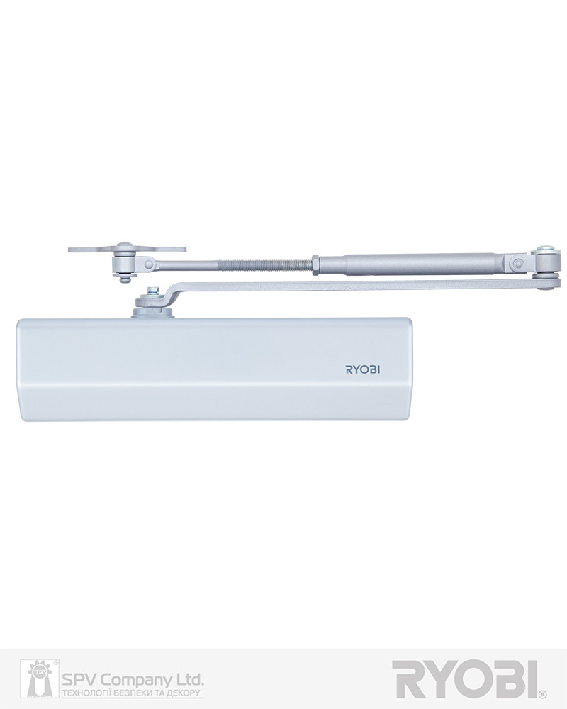 Автодовідник дверний з кронштейном RYOBI 2550 D-2550 SILVER BC UNIV_ARM EN_1-4 до_80 кг 1100 мм FIRE