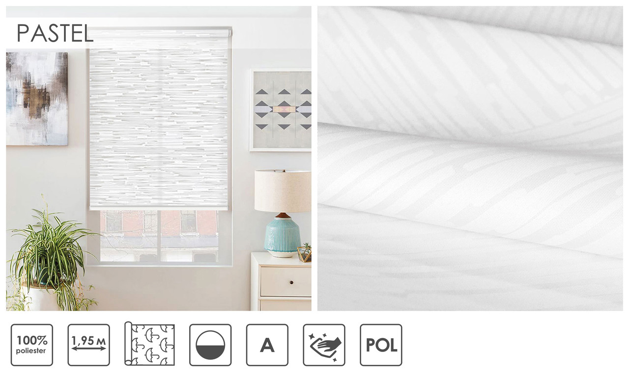 Рулонні штори Pastel (1 варіант кольору), фото 1