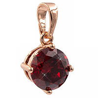 Підвіска "Круглий камінь 0,8 см на підставі" (Медичне золото)