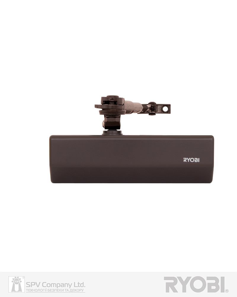 Доводчик на двері фіксувальний RYOBI * 1500 DS-1554 DARK_BRONZE STD_HO_ARM EN_2/3/4 до_80 кг 1100 мм