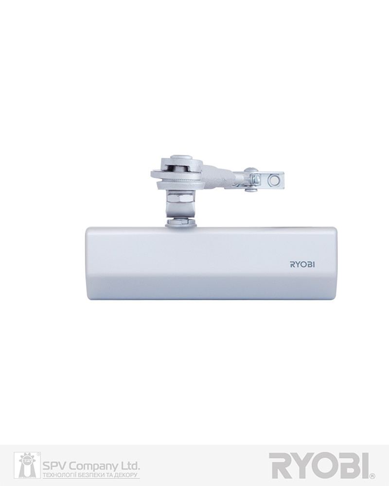 Доводчик накладний фіксувальний RYOBI * 1500 DS-1554 SILVER STD_HO_ARM EN_2/3/4 до_80 кг 1100 мм