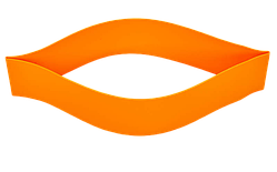 Фітнес-гумка еспандер Zelart LOOP BANDS 600x60x1мм силікон жорсткість L жовтогарячий (LB-001-OR)