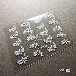3D-наклейки для дизайну нігтів XF150 (квіти)