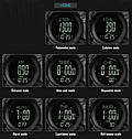 Cпортивний годинник Skmei 1356 Compass тактичний ударостійкий Чорний, фото 8