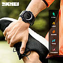 Cпортивний годинник Skmei 1356 Compass тактичний ударостійкий Чорний, фото 6