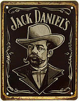 Металева табличка / постер "Jack Daniel’s (Джек Деніел)" 18x22см (ms-001527)