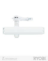 Доводчик дверной с фиксацией и регулировкой RYOBI 2000 DS-2005V WHITE BC STD_HO_ARM EN_3/4/5 до_100кг 1250мм