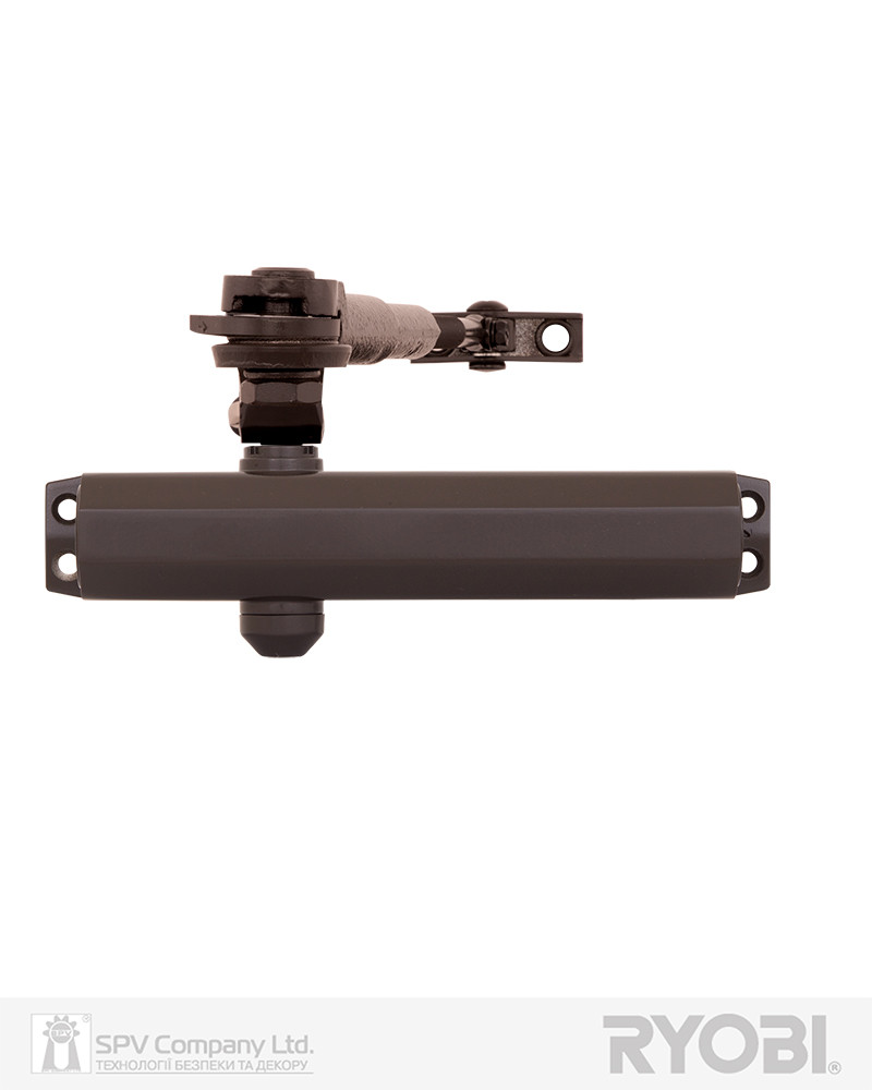 Доводчик з фіксацією і тягою RYOBI 2000 DS-2005V DARK_BRONZE BC STD_HO_ARM EN_3/4/5 до_100 кг 1250 мм