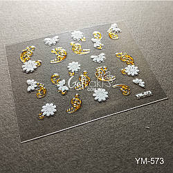 3D-наклейки для дизайну нігтів YM-573