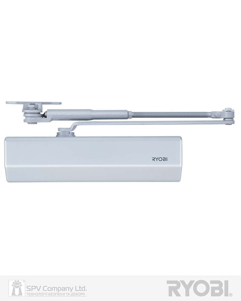 Дверний автодовідник з регулюванням пружини RYOBI 2550 DS-2550P SILVER BC PRL_HO_ARM EN_1-4 до_80 кг 1100 мм