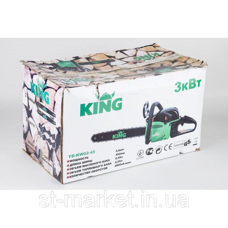 Бензопила KING YD-KW02-45 (шина 40-45 см, 3.0 кВт) Цепная пила KING YD-KW02-45 - фото 2 - id-p1049061045