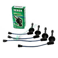 Дроти запалювання Газель,Волга дв.406-409 компл. TESLA T696H силiкон зеленi