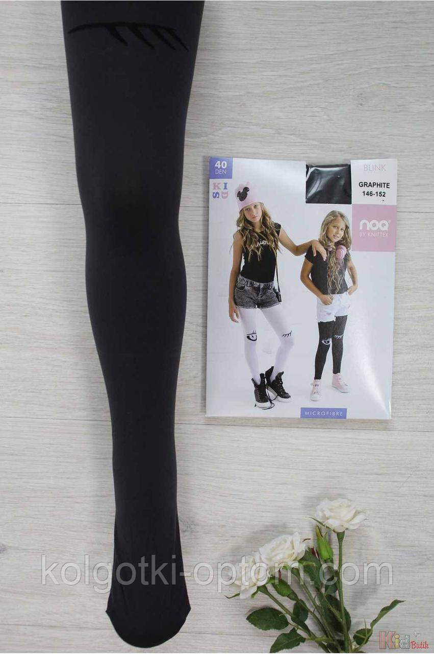 ОПТОМ Колготки Blink 40den темно-сірі для дівчинки (140-146 / 10-11 років) Knittex 5906906023356, фото 1