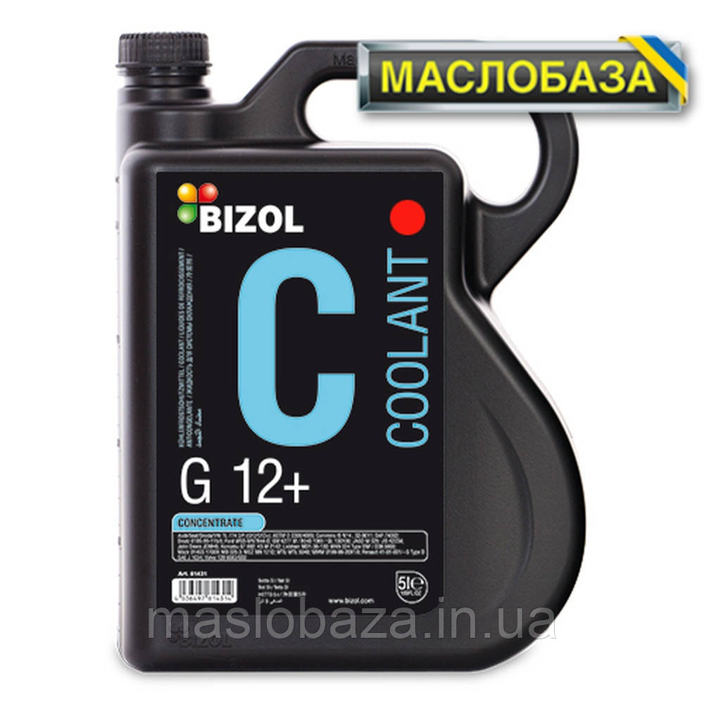 Антифриз - BIZOL Coolant G12 , концентрат -80°С 5л