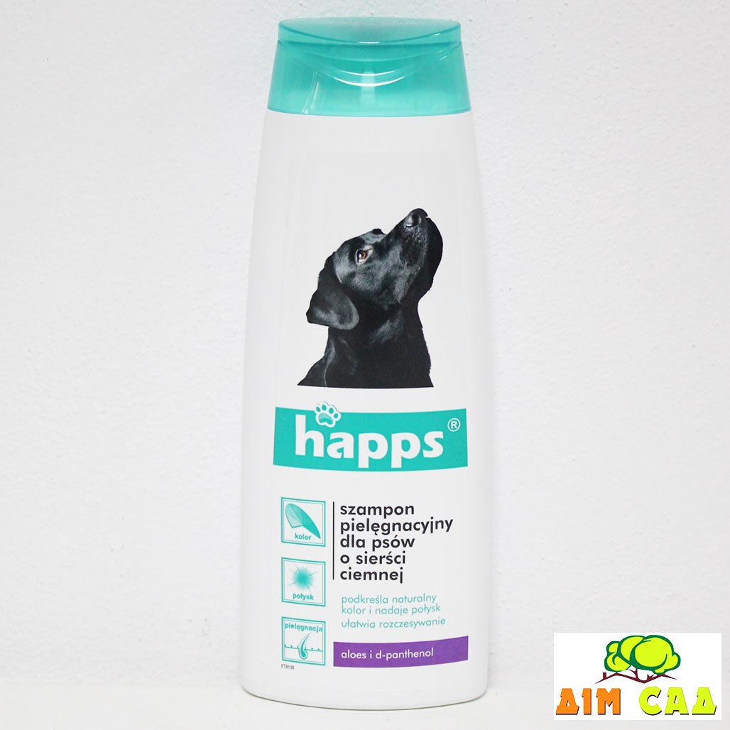 Happs Шампунь для собак із темною шерстю, 200 мл