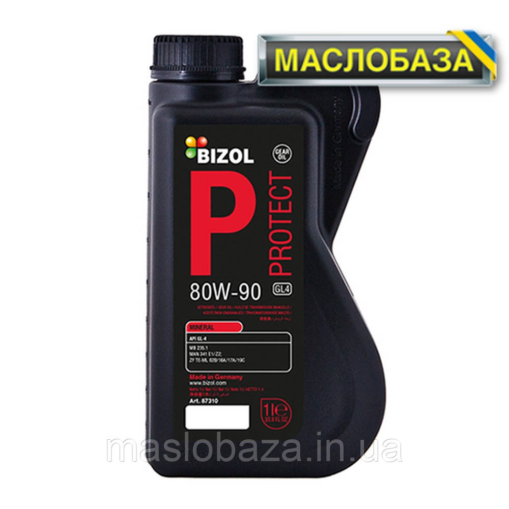 Масло трансмісійне - BIZOL Protect Gear Oil GL-4 80W-90 1л, фото 1