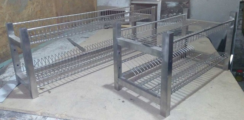 Сушка полиця для посуду 800х320х600 (два рівні)