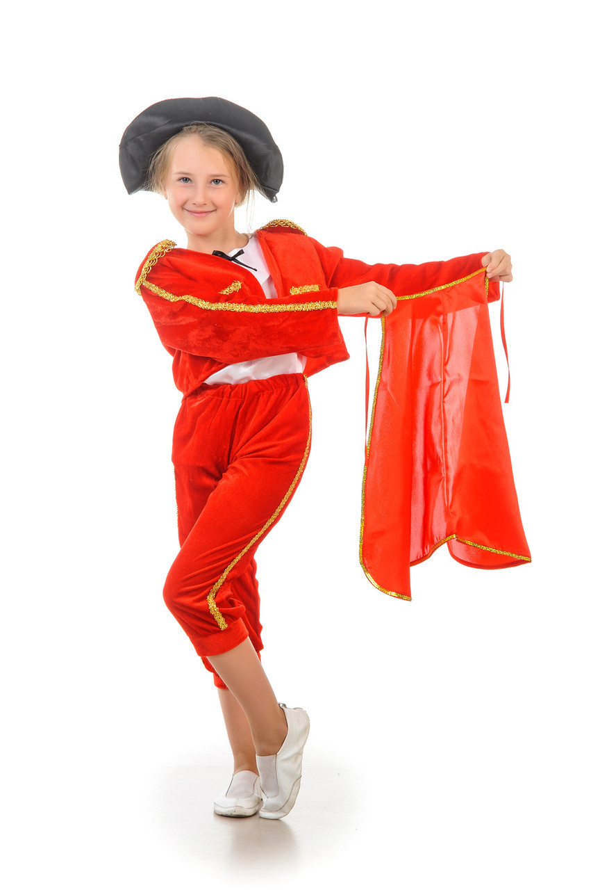 Дитячий костюм для хлопчика «Тореадор» 110-120 см, червоний