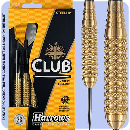 Дротики дартс Club brass Англія "Harrows" з футляром, фото 2
