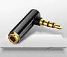 Перехідник кутовий аудіо Alitek 3.5 мм M 4 pin — 3.5 мм F Black Metal, фото 6