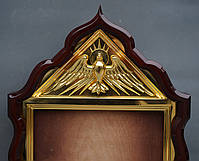 Кіот фігурний з золоченим різьбленим голлубем і рамою, фото 10