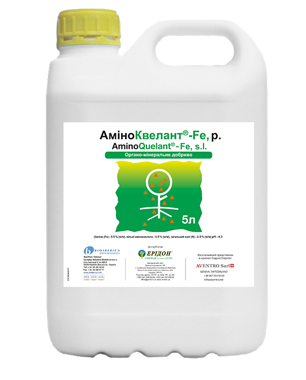 Добриво Аміноквелант Fe (AminoQuelant Fe) Bioiberica 5 л Швейцарія