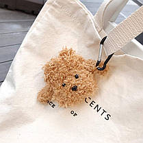 Чохол для навушників плюш Apple AirPods Alitek Teddy dog Dark Brown (88742), фото 3
