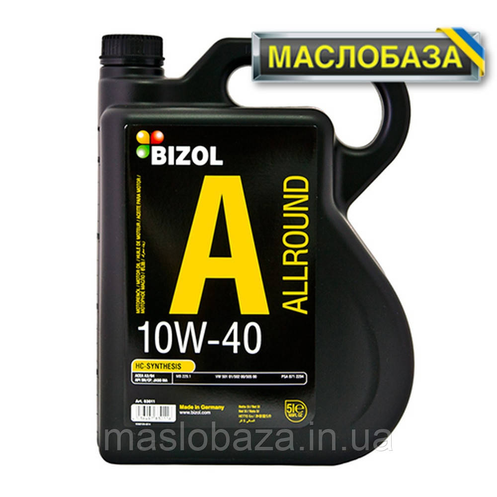 Напівсинтетичне моторне масло - BIZOL Allround 10W40 5л