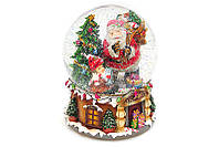 Декоративна снігова куля Санта