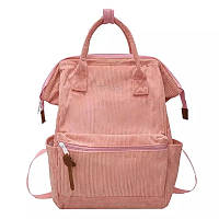 Прямоугольный рюкзак вельветовый каркасный(розовый, чёрный, красный)