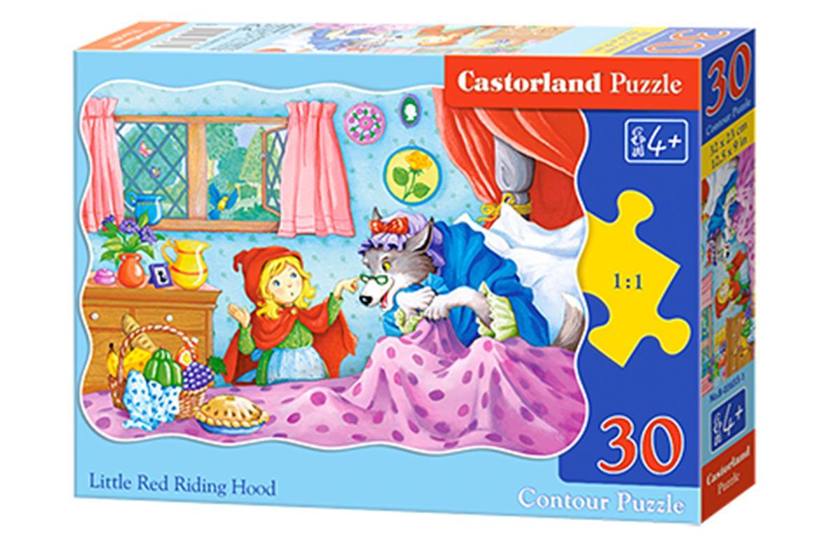 Пазли 30 елементів "Красна шапочка і вовк", У~03655 menu Castorland