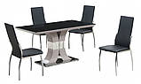 Обеденный стол Космо черный + бежевый 140x80x76 от Prestol, фото 7