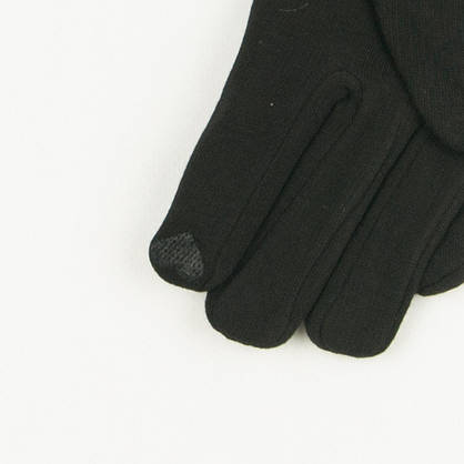 Оптом трикотажні жіночі рукавички на плюше № 19-1-3/2, фото 2