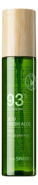Освіжаючий міст для обличчя з соком алое The Saem Jeju Fresh Aloe Mist 125 мл (8806164157657), фото 1