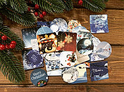 Наклейки "Merry Christmas" 36шт