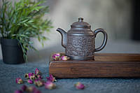 Эксклюзивный чайник исинский/из исинской глины с роспиью (дракон), ручная работа 100%,