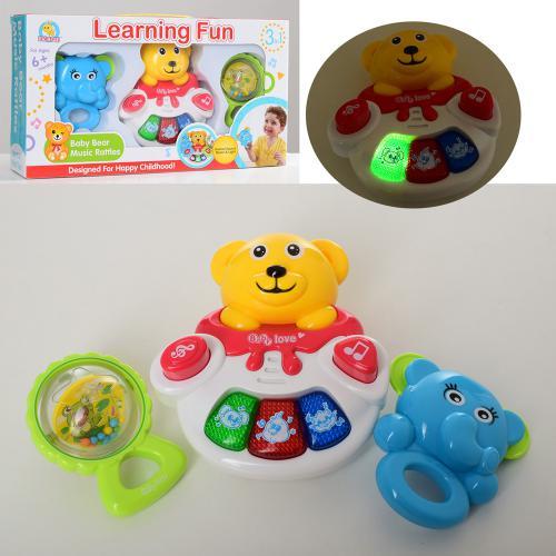 Набір брязкалець для малюків 35809 3 штуки в пакованні, фото 1