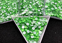 Neon LT.Green ss30 288шт Rhinestones NON hot fix Flatback ! Лайт Грин неоновые стразы холодная фиксация