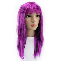 Перука карнавальна фіолетова рівна