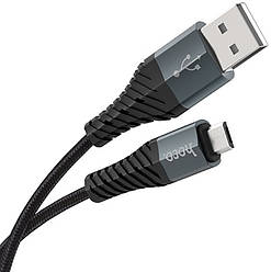 Інтерфейсний кабель USB-microUSB 1m Hoco X38
