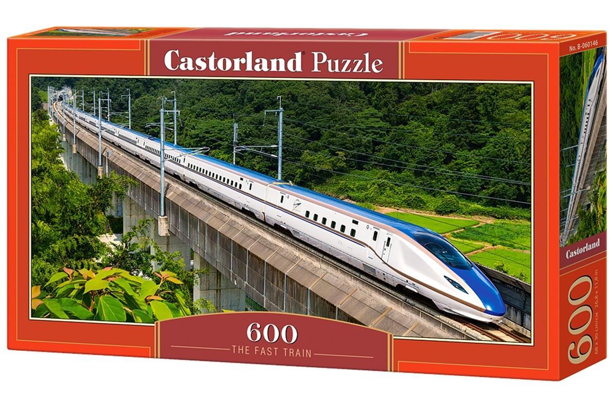 Пазли 600 елементів "Швидкісний поїзд", B~060146 | Castorland