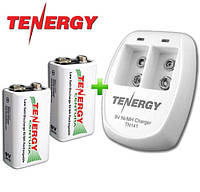 Комплект: Tenergy TN 141 и 2 аккумулятора Крона Tenergy Centura LSD.