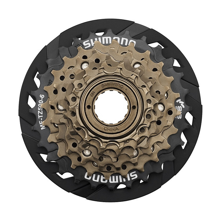 Тріскачка велосипедна Shimano MF-TZ500-6-CP spd. (14-28) пластиковий захист, Оригінал