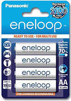 Panasonic Eneloop 2000 mAh (min 1900 mAh) BK-3MCCE/4BE в блистере. 2100 циклов! (AA). Цена за уп. 4 шт.