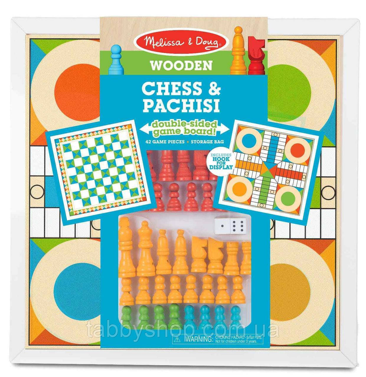 Дерев'яні шахи і pachisi Melissa & Doug