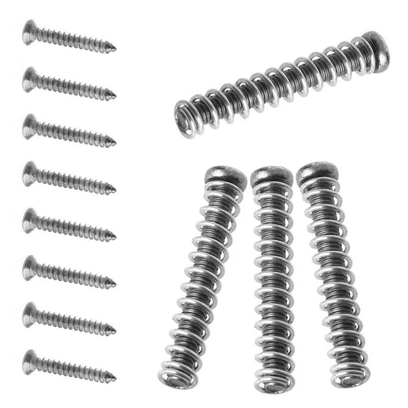 Кріплення саморізи хром 18 мм для ХАМБАКЕРІВ електогітари Gibson Stratocaster Telecaster гвинти, фото 1