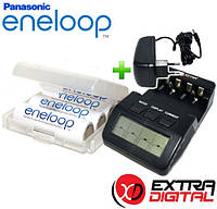 Комплект: Extradigital BM 110 + 4 AA Panasonic Eneloop 2000 mAh (BK 3MCCE) + Бокс.